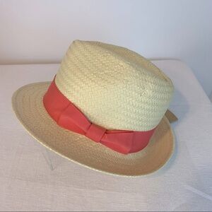 C.C. Exclusive Fedora hat with bow and gold logo